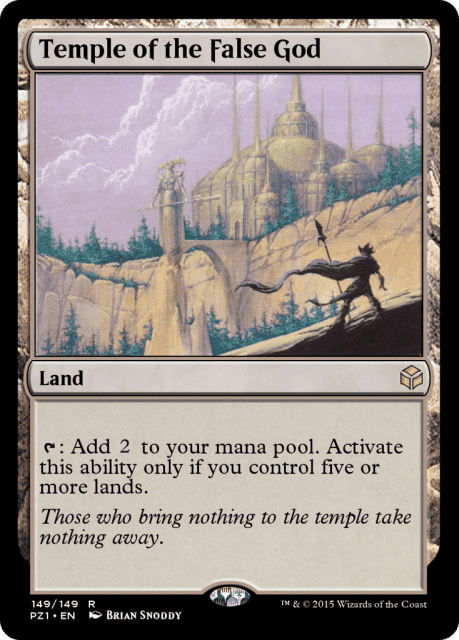 Temple of the False God (149) — Legendary Cube Prize Pack