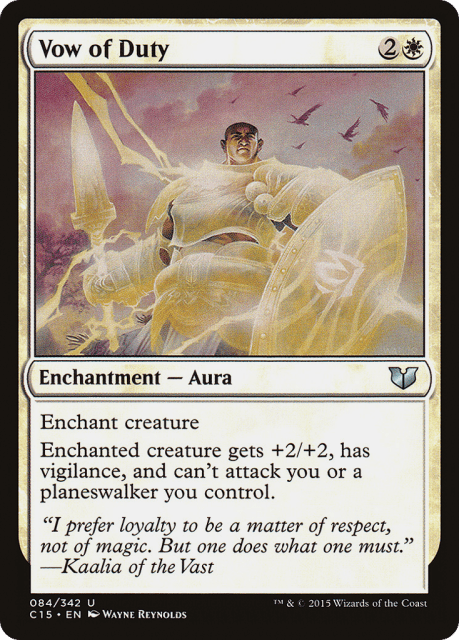 Vow of Duty (84) — Commander 2015