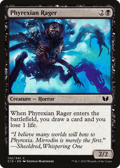 Phyrexian Rager (132) — Commander 2015