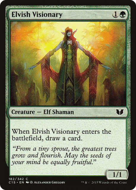 Elvish Visionary (182) — Commander 2015
