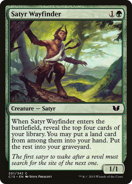 Satyr Wayfinder (201) — Commander 2015