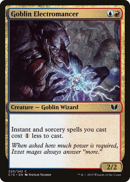 Goblin Electromancer (220) — Commander 2015