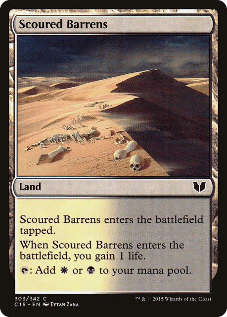 Scoured Barrens (303) — Commander 2015