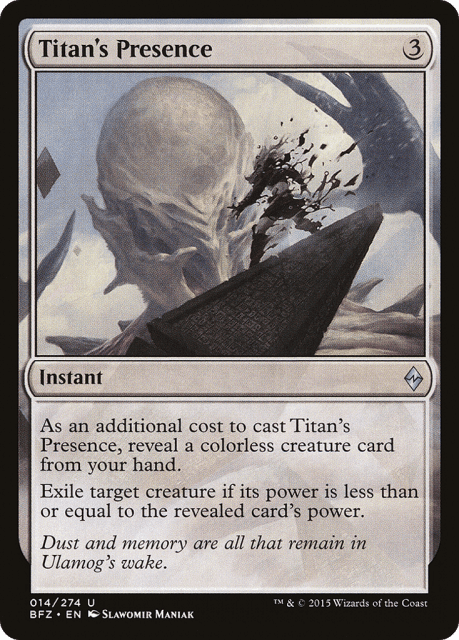 Titan's Presence (14) — Battle for Zendikar