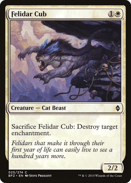 Felidar Cub (25) — Battle for Zendikar