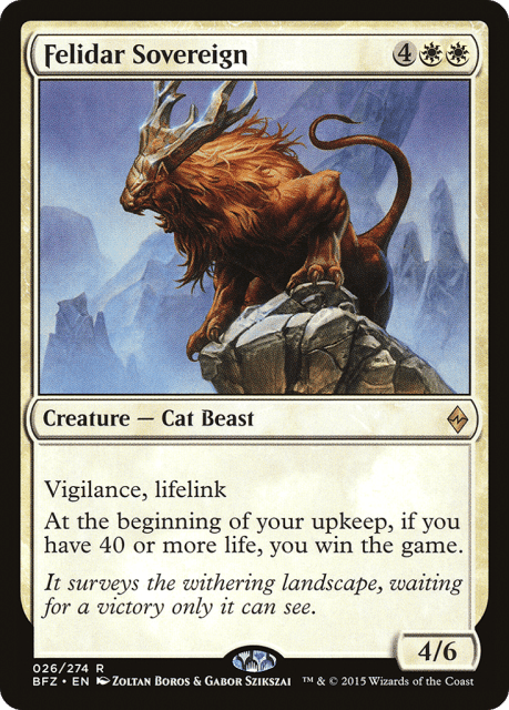 Felidar Sovereign (26) — Battle for Zendikar