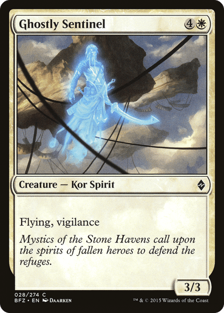 Ghostly Sentinel (28) — Battle for Zendikar