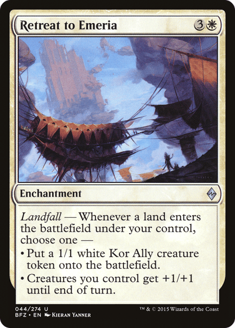 Retreat to Emeria (44) — Battle for Zendikar
