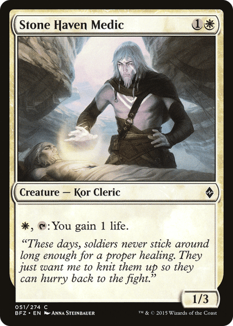 Stone Haven Medic (51) — Battle for Zendikar