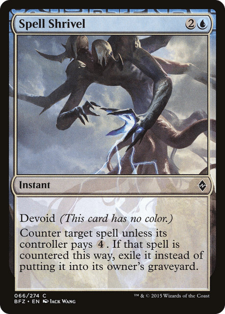 Spell Shrivel (66) — Battle for Zendikar