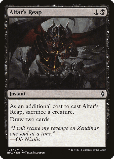 Altar's Reap (103) — Battle for Zendikar