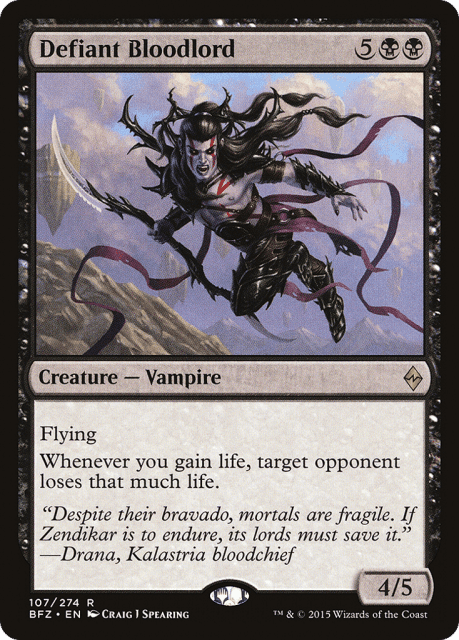 Defiant Bloodlord (107) — Battle for Zendikar