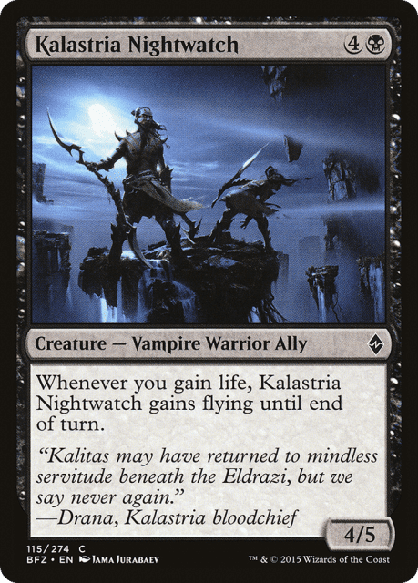 Kalastria Nightwatch (115) — Battle for Zendikar