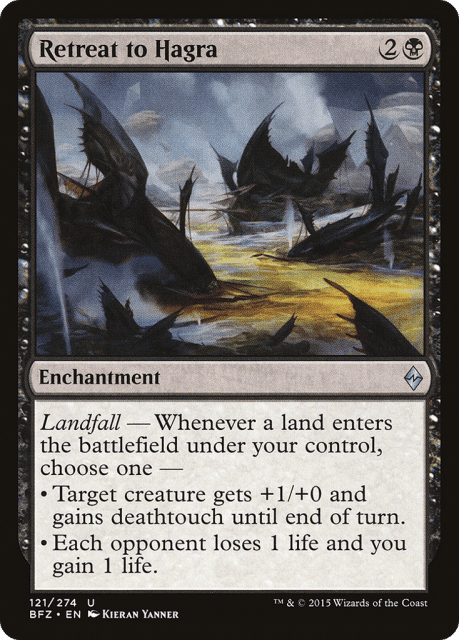 Retreat to Hagra (121) — Battle for Zendikar
