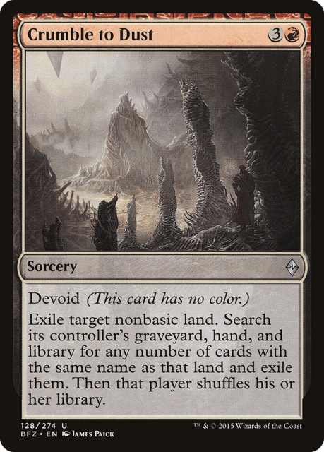 Crumble to Dust (128) — Battle for Zendikar
