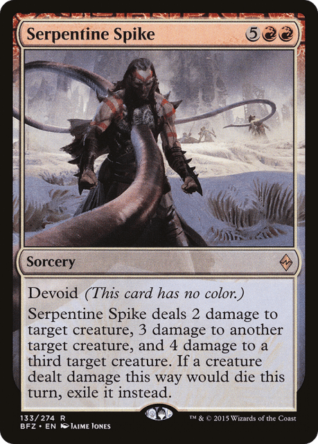 Serpentine Spike (133) — Battle for Zendikar