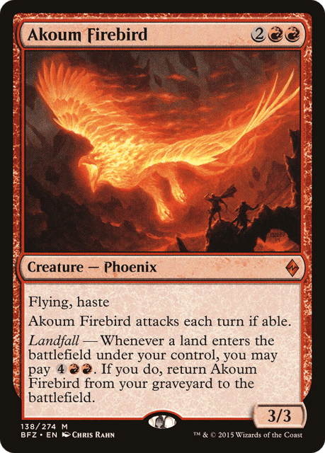 Akoum Firebird (138) — Battle for Zendikar