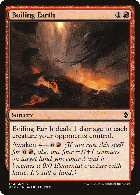 Boiling Earth (142) — Battle for Zendikar