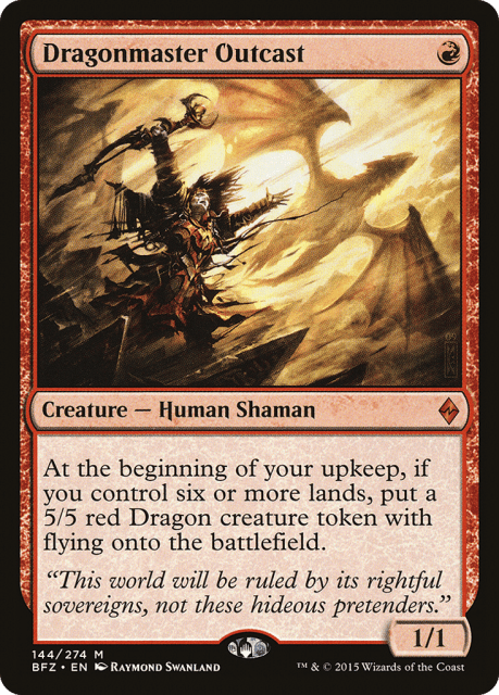 Dragonmaster Outcast (144) — Battle for Zendikar