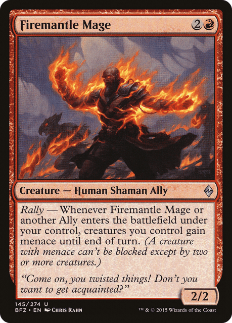 Firemantle Mage (145) — Battle for Zendikar