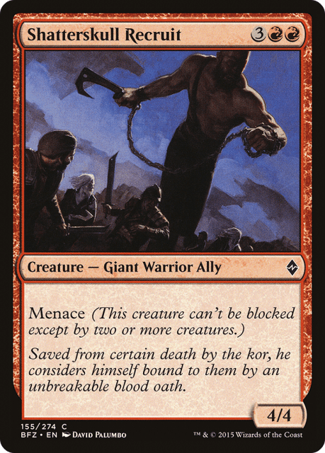 Shatterskull Recruit (155) — Battle for Zendikar