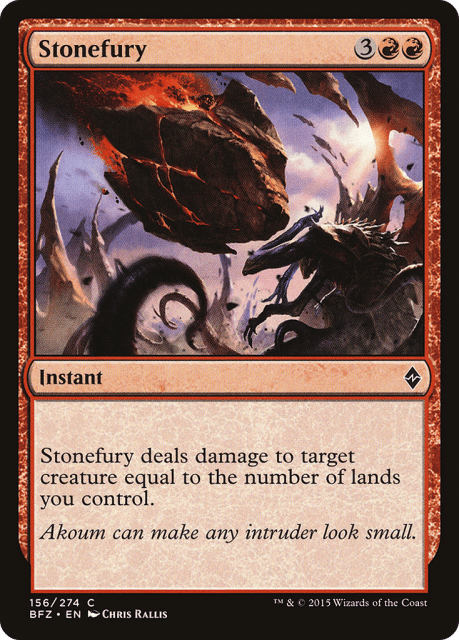 Stonefury (156) — Battle for Zendikar