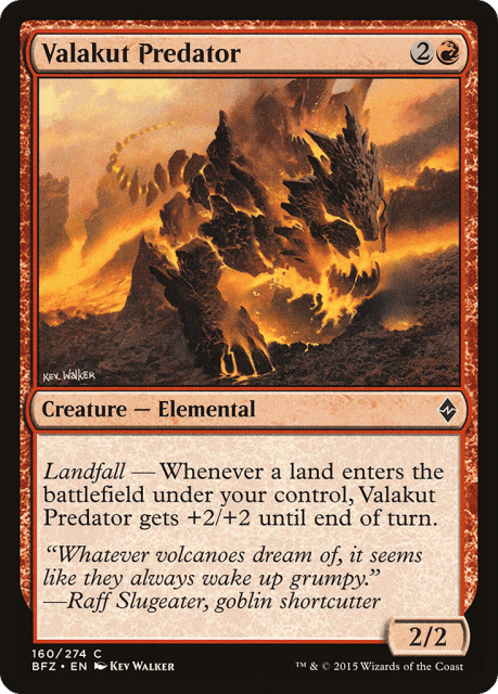 Valakut Predator (160) — Battle for Zendikar