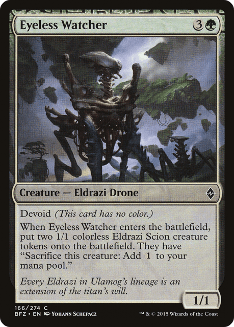 Eyeless Watcher (166) — Battle for Zendikar