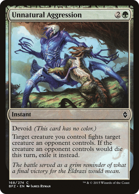 Unnatural Aggression (168) — Battle for Zendikar