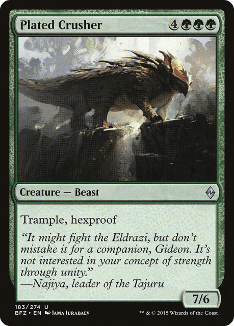 Plated Crusher (183) — Battle for Zendikar