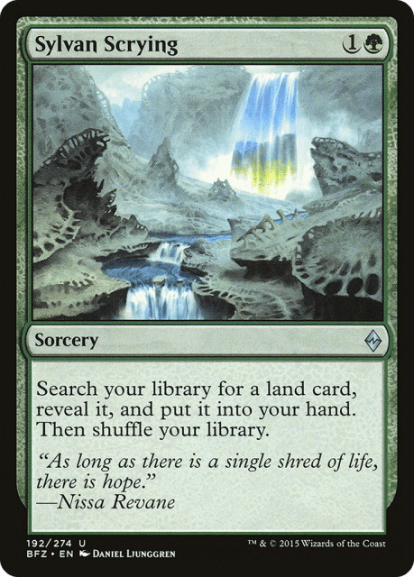 Sylvan Scrying (192) — Battle for Zendikar