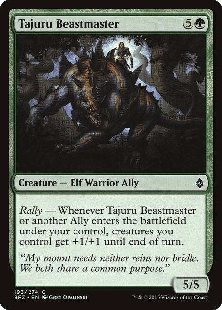 Tajuru Beastmaster (193) — Battle for Zendikar