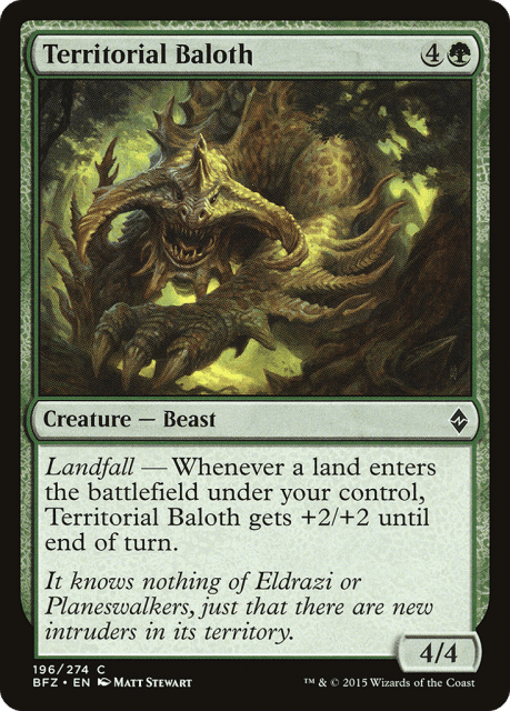 Territorial Baloth (196) — Battle for Zendikar