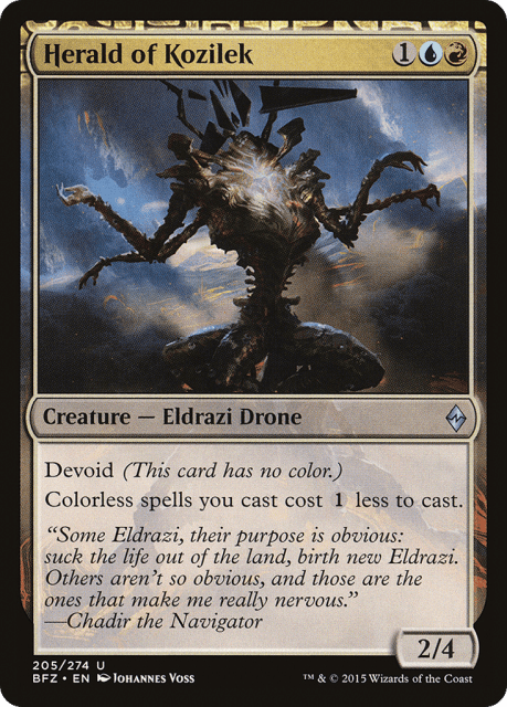 Herald of Kozilek (205) — Battle for Zendikar