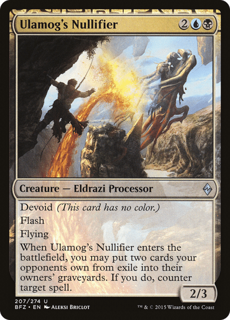 Ulamog's Nullifier (207) — Battle for Zendikar
