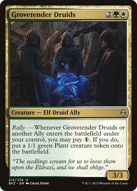 Grovetender Druids (212) — Battle for Zendikar