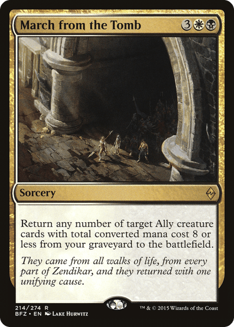 March from the Tomb (214) — Battle for Zendikar