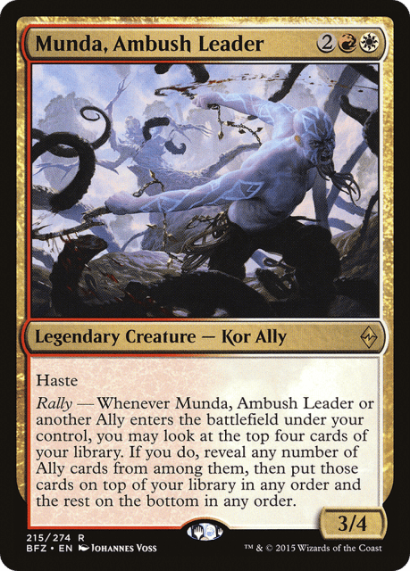 Munda, Ambush Leader (215) — Battle for Zendikar