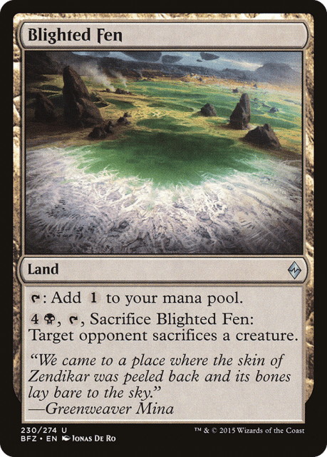 Blighted Fen (230) — Battle for Zendikar