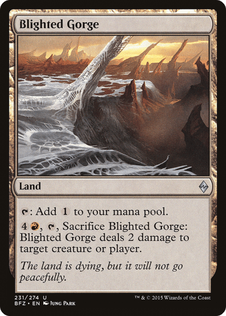 Blighted Gorge (231) — Battle for Zendikar