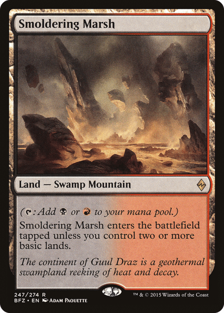 Smoldering Marsh (247) — Battle for Zendikar