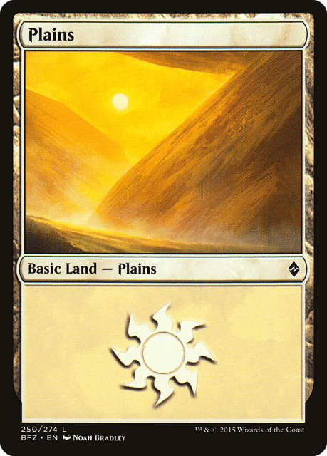 Plains (250a) — Battle for Zendikar