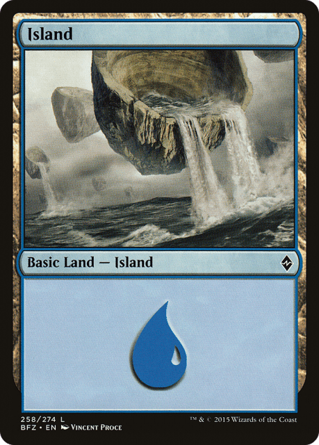 Island (258a) — Battle for Zendikar