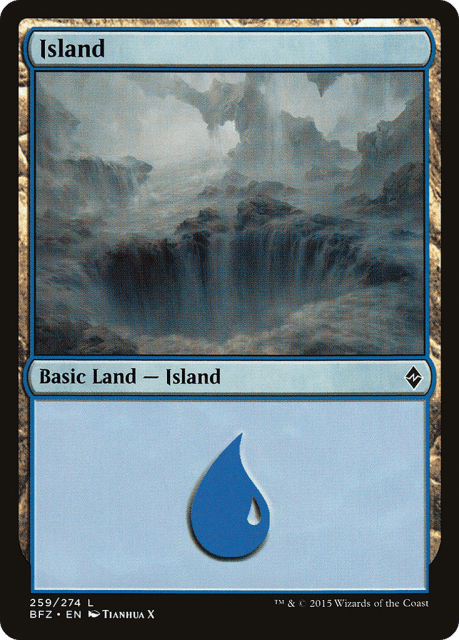 Island (259a) — Battle for Zendikar