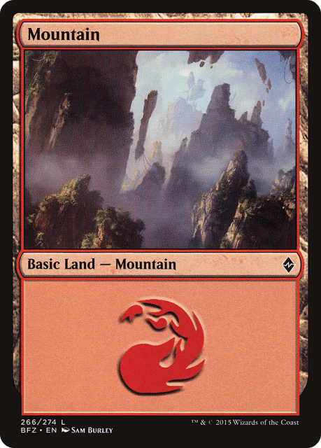 Mountain (266a) — Battle for Zendikar
