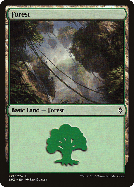 Forest (271a) — Battle for Zendikar