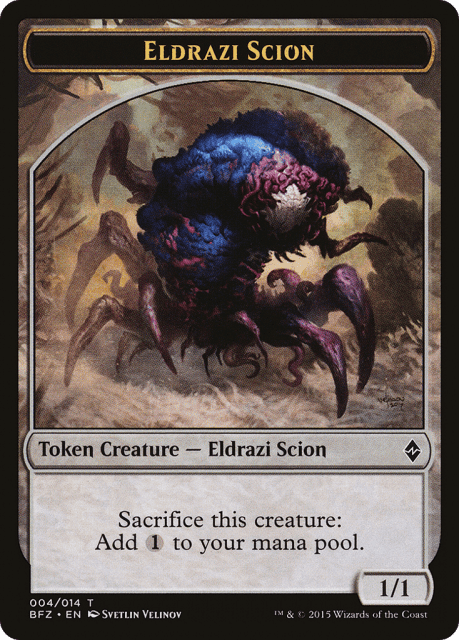 Eldrazi Scion (4) — Battle for Zendikar