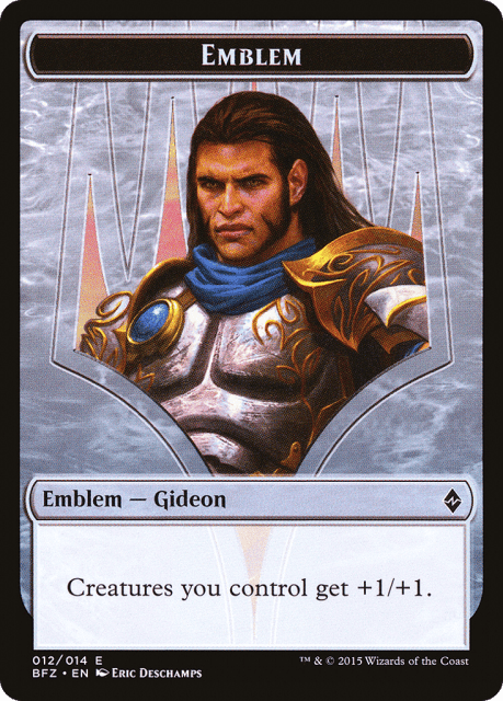 Gideon, Ally of Zendikar Emblem (12) — Battle for Zendikar