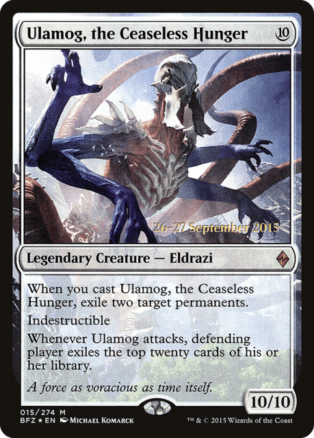Ulamog, the Ceaseless Hunger (15) — Battle for Zendikar Promos