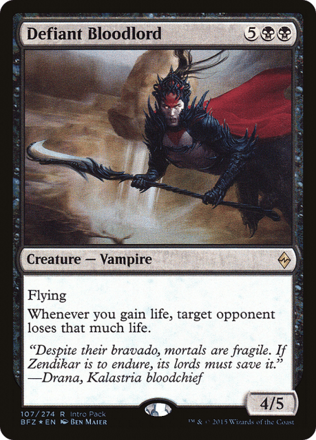 Defiant Bloodlord (107) — Battle for Zendikar Promos